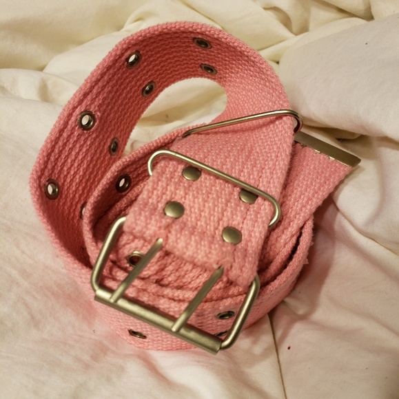 unbranded Accessories - Pink studded fabric belt